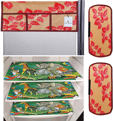 KUBER INDUSTRIES Refrigerator  Cover(Width: 56 cm, Multicolor)