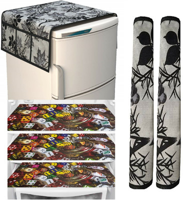 Romiz Fridge Mat(Width: 53.54 cm, BLACK)