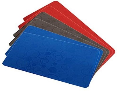 KUBER INDUSTRIES Fridge Mat(Width: 48 cm, Blue, Brown, Red)