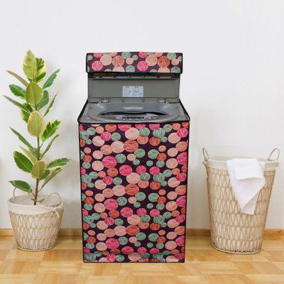 Glassiano Top Loading Washing Machine  Cover(Width: 58.42 cm, Red, Maroon)