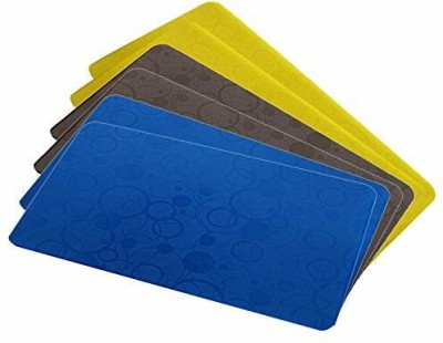 KUBER INDUSTRIES Fridge Mat(Width: 48 cm, Blue, Brown, Yellow)