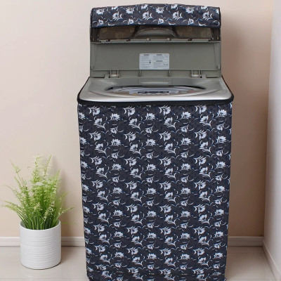 SANRAKSSHAN Top Loading Washing Machine  Cover(Width: 58.42 cm, White, Grey)
