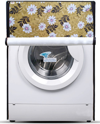 AAVYA UNIQUE FASHION Front Loading Washing Machine  Cover(Width: 69 cm, Gold, White)