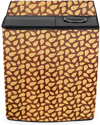 Nitasha Semi-Automatic Washing Machine  Cover(Width: 82 cm, maroon, yellow)