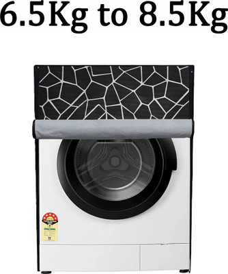 Wings Star Front Loading Washing Machine  Cover(Width: 61 cm, Black)