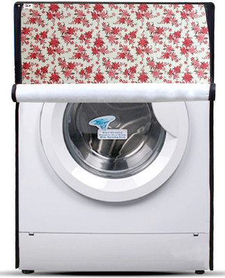 AAVYA UNIQUE FASHION Front Loading Washing Machine  Cover(Width: 62 cm, Red, White)