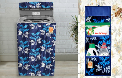 Kanushi Industries Top Loading Washing Machine  Cover(Width: 55 cm, Grey, Blue)