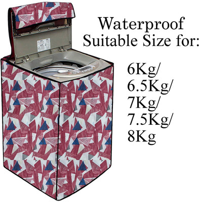 Declooms Top Loading Washing Machine  Cover(Width: 61 cm, Red)