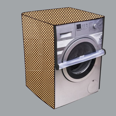 Nitasha Front Loading Washing Machine  Cover(Width: 64 cm, Brown, Gold, Yellow)