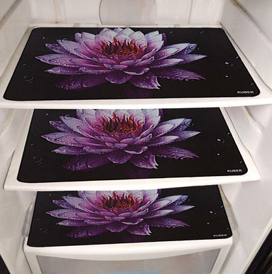 KUBER INDUSTRIES Fridge Mat(Width: 46 cm, Black)