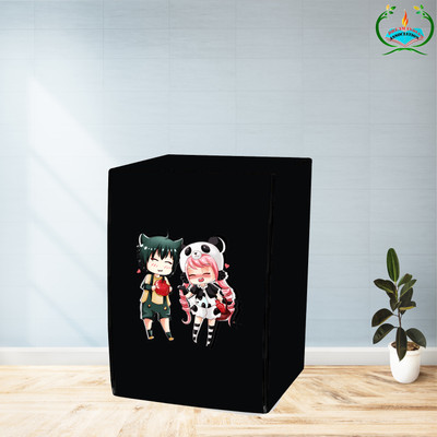 DREAMINDIANASSOCIATION Front Loading Washing Machine  Cover(Width: 69 cm, Black)