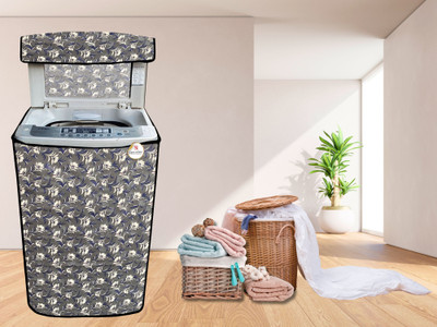 GURU ISHMA Top Loading Washing Machine  Cover(Width: 58.42 cm, grey)