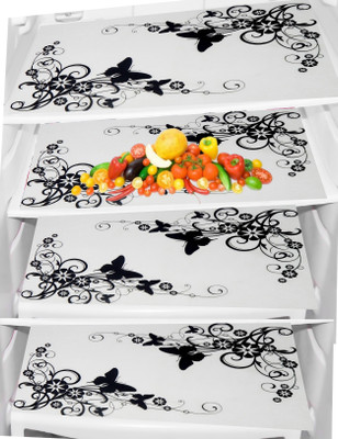 REVEXO Fridge Mat(Width: 32 cm, Multicolor, Red)