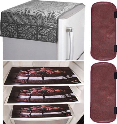 KUBER INDUSTRIES Refrigerator  Cover(Width: 56 cm, Grey)
