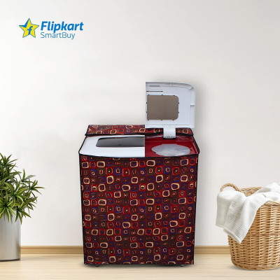 Flipkart SmartBuy Semi-Automatic Washing Machine  Cover(Width: 89 cm, Red, Blue)