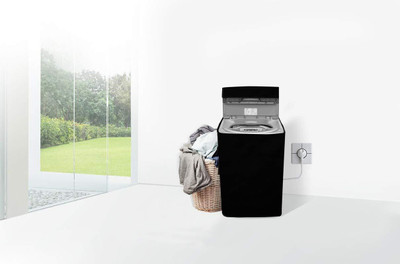 SVASTI Top Loading Washing Machine  Cover(Width: 67 cm, Black)