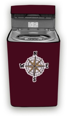 Hizing Top Loading Washing Machine  Cover(Width: 64 cm, Maroon, Silver)