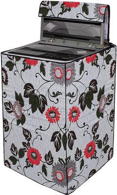 MVNK Group Top Loading Washing Machine  Cover(Width: 64 cm, Red Floral)