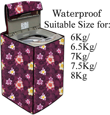 Declooms Top Loading Washing Machine  Cover(Width: 61 cm, Maroon)