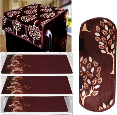 SANRAKSSHAN Refrigerator  Cover(Width: 99 cm, Multicolor)