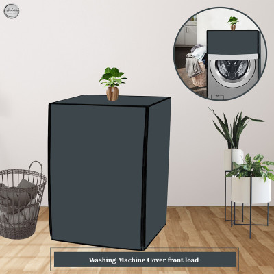 Archistylo Front Loading Washing Machine  Cover(Width: 66.04 cm, Grey)