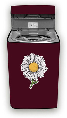 Hizing Top Loading Washing Machine  Cover(Width: 63 cm, Maroon, Yellow)