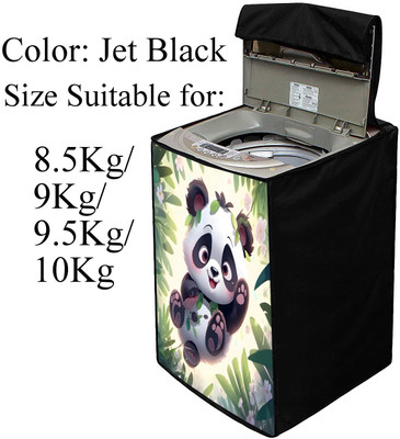 Declooms Top Loading Washing Machine  Cover(Width: 64 cm, Black)