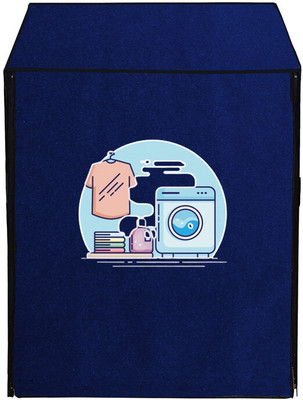 Archistylo Front Loading Washing Machine  Cover(Width: 69 cm, Blue)