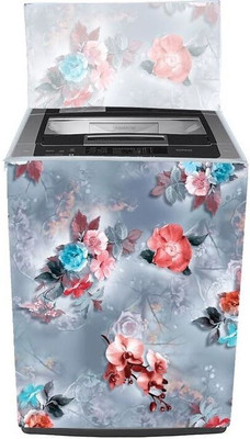 Elam Decor Top Loading Washing Machine  Cover(Width: 58 cm, Flawer Grey)