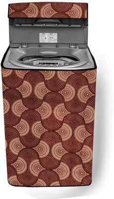 Nitasha Top Loading Washing Machine  Cover(Width: 63 cm, maroon, beige)