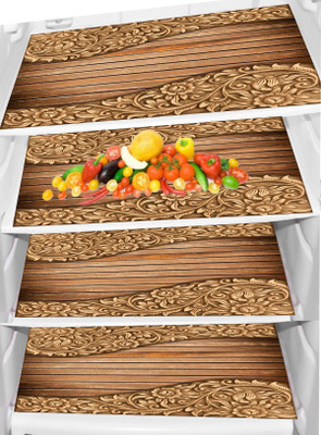 REVEXO Fridge Mat(Width: 32 cm, Black, Grey)