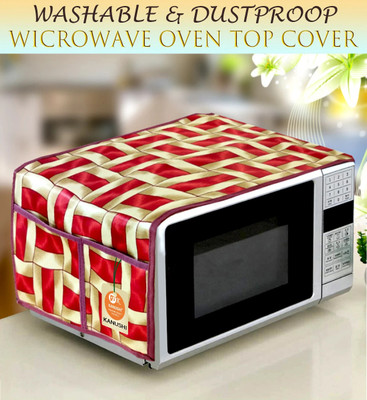 Kanushi Industries Microwave Oven  Cover(Width: 38 cm, red)