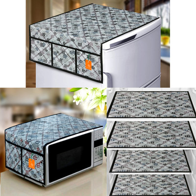 RELOOK INDUSTRIES Refrigerator  Cover(Width: 99 cm, Grey)