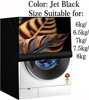 Declooms Front Loading Washing Machine  Cover(Width: 61 cm, Black)