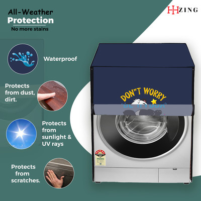 Hizing Front Loading Washing Machine  Cover(Width: 62 cm, Blue)