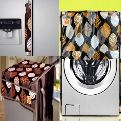 Kanushi Industries Front Loading Washing Machine  Cover(Width: 58.42 cm, Brown)
