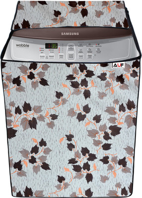 AAVYA UNIQUE FASHION Top Loading Washing Machine  Cover(Width: 63.7 cm, Brown,White)