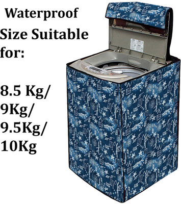 Declooms Top Loading Washing Machine  Cover(Width: 64 cm, Blue)