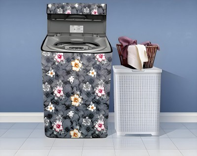 Anush Marino Top Loading Washing Machine  Cover(Width: 59 cm, Grey Flower)