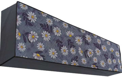 KRISHNAVIDYA ENTERPRISE Air Conditioner  Cover(Width: 88.9 cm, Blue, White)