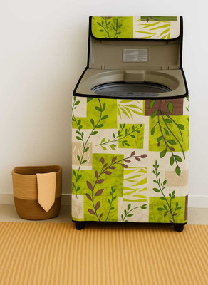 FKCOVERS Top Loading Washing Machine  Cover(Width: 56 cm, GREEN)