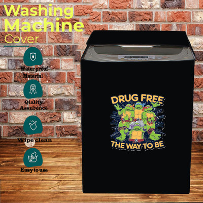 KVAR Top Loading Washing Machine  Cover(Width: 68 cm, Black)