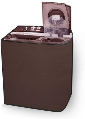 SVASTI Semi-Automatic Washing Machine  Cover(Width: 86 cm, Brown)