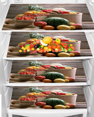 LooMantha Fridge Mat(Width: 45 cm, Multicolor)