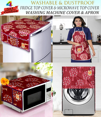 Kanushi Industries Front Loading Washing Machine  Cover(Width: 58 cm, Maroon)