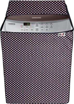 AAVYA UNIQUE FASHION Top Loading Washing Machine  Cover(Width: 63.7 cm, White,Brown)