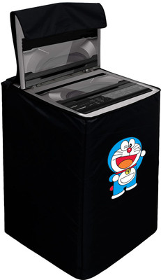 MMGRN Top Loading Washing Machine  Cover(Width: 66.6 cm, Black)