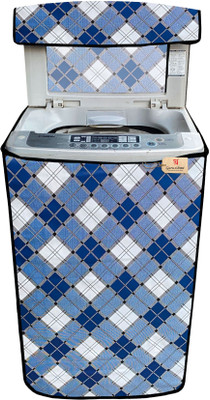 GURU-ISHMA Top Loading Washing Machine  Cover(Width: 58.5 cm, Blue, Cream)