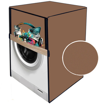 JM Homefurnishings Front Loading Washing Machine  Cover(Width: 61 cm, Beige)