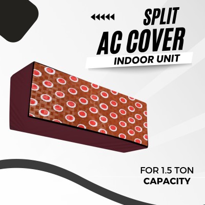 Lala Maneet Air Conditioner  Cover(Width: 33.02 cm, Brown Red)